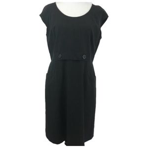 Tahari Arthur S Levine Plaid Gray Sheath Dress 12P